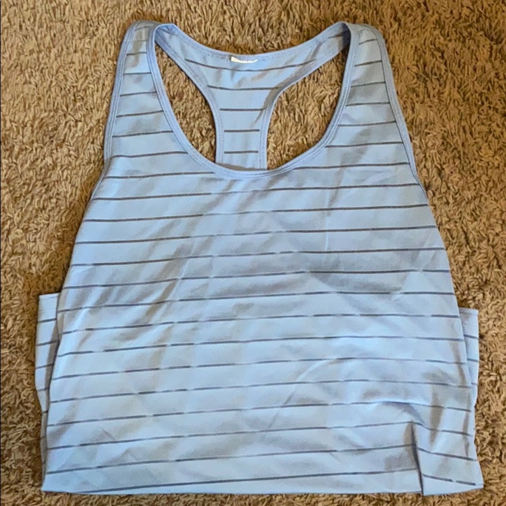 Blue Striped Tank Top